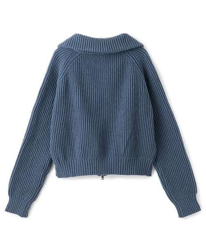 Stand Zip Knitwear,Top gray, medium image number 14