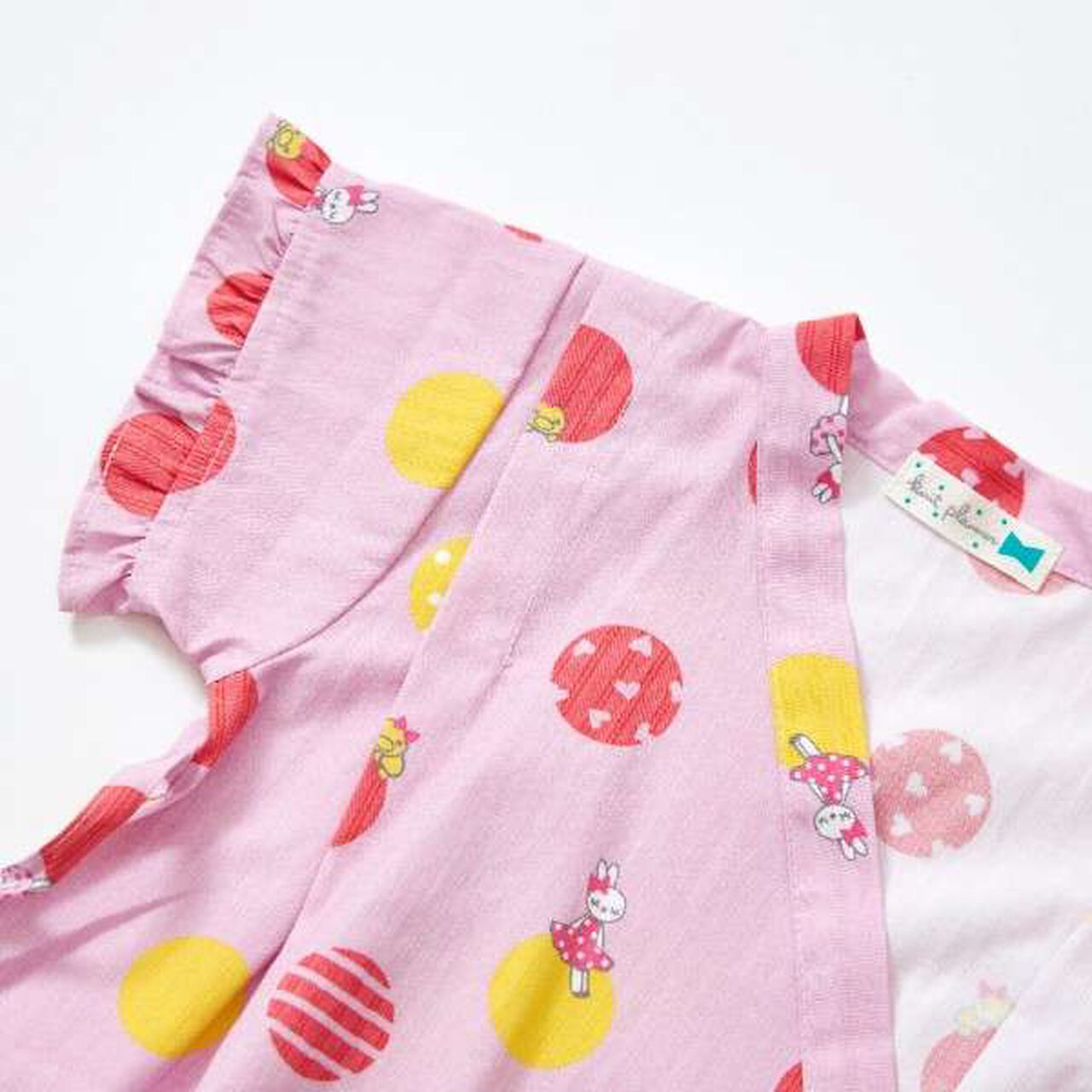 KP Polka Dot Pattern & Mimi-chan Jinbei All-in-One (Free),Pink, large image number 6