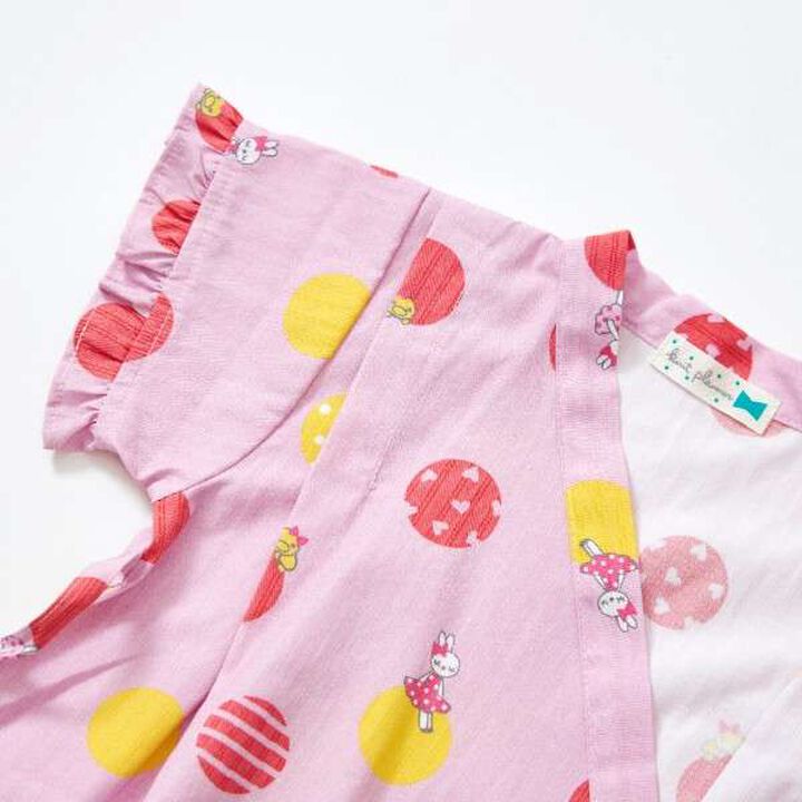 KP Polka Dot Pattern & Mimi-chan Jinbei All-in-One (Free),Pink, medium image number 6