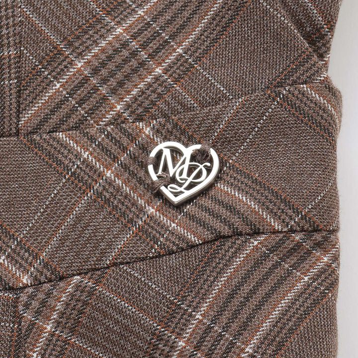 Twin Ribbon Jumper Skirt,Brown, medium image number 4