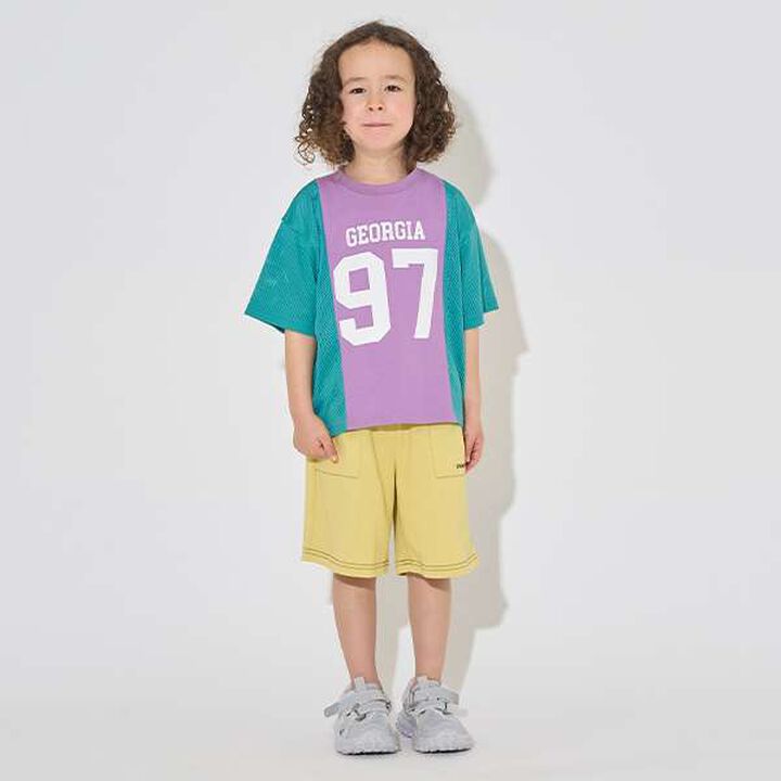 [Kaiteki Tenjiku] Bi-Color Big T-Shirt,Smoke white, medium image number 14