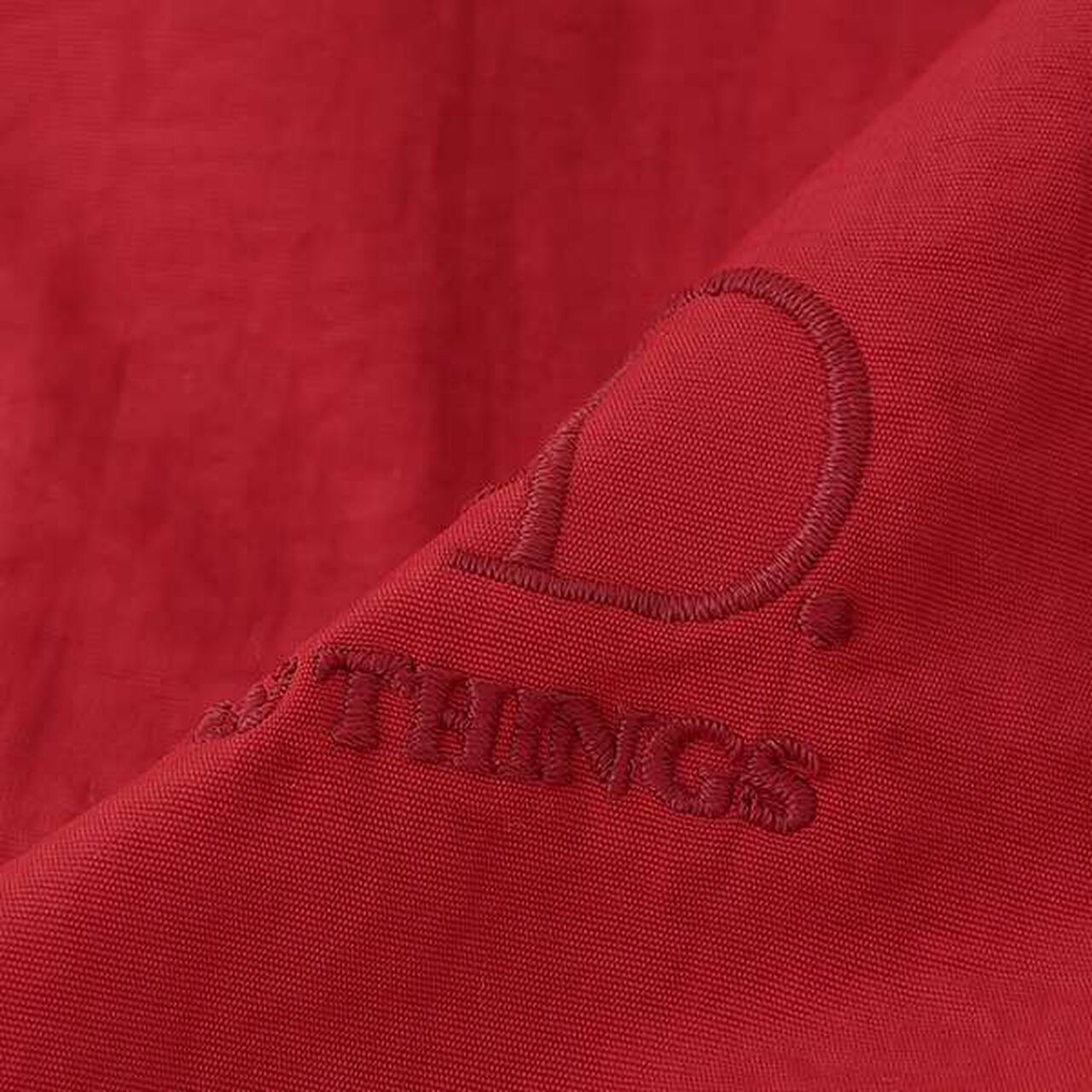 Stand Collar Windbreaker,Red, large image number 17