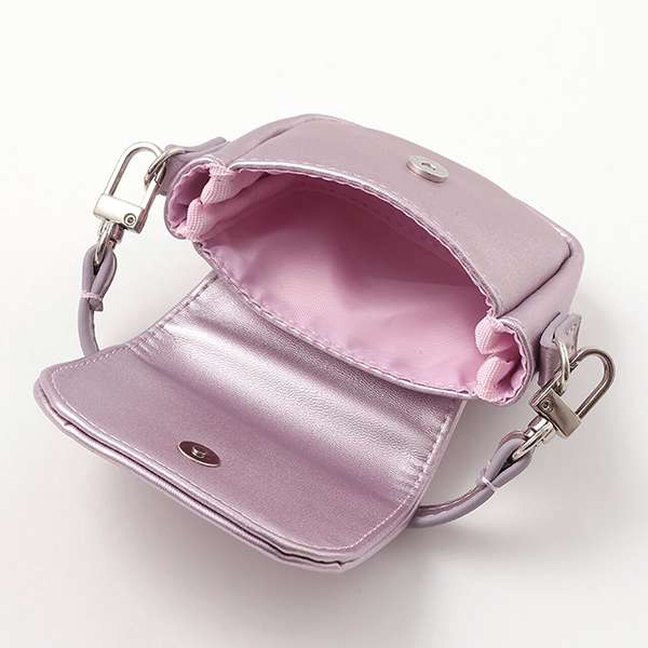 Pleated Skirt-Pants with Mini Bag,Navy, large image number 2