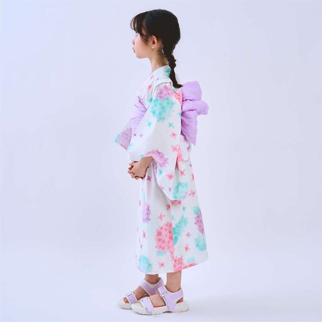 [Yukata] One-Piece Yukata Dress,Pearl white, large image number 2