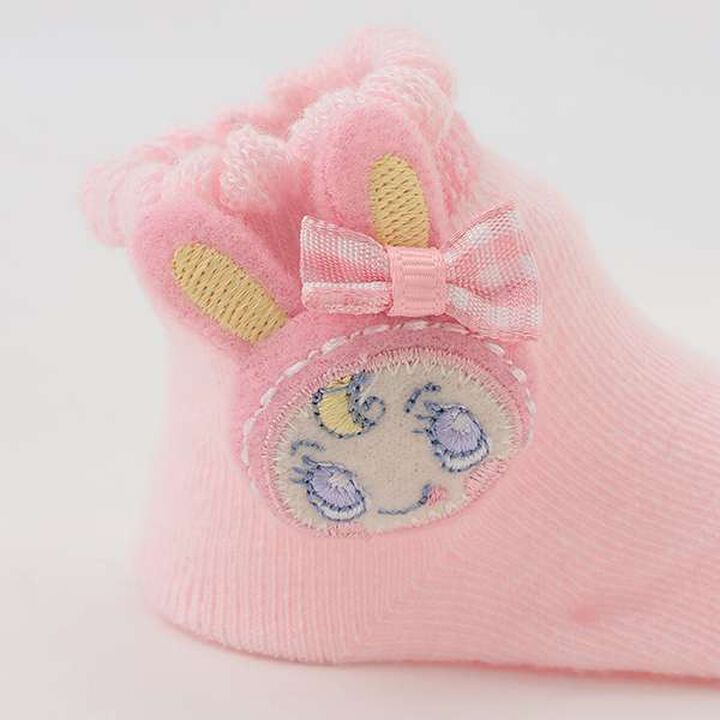 Baby Beret-chan Motif Socks [Made in Japan],Light pink, medium image number 3