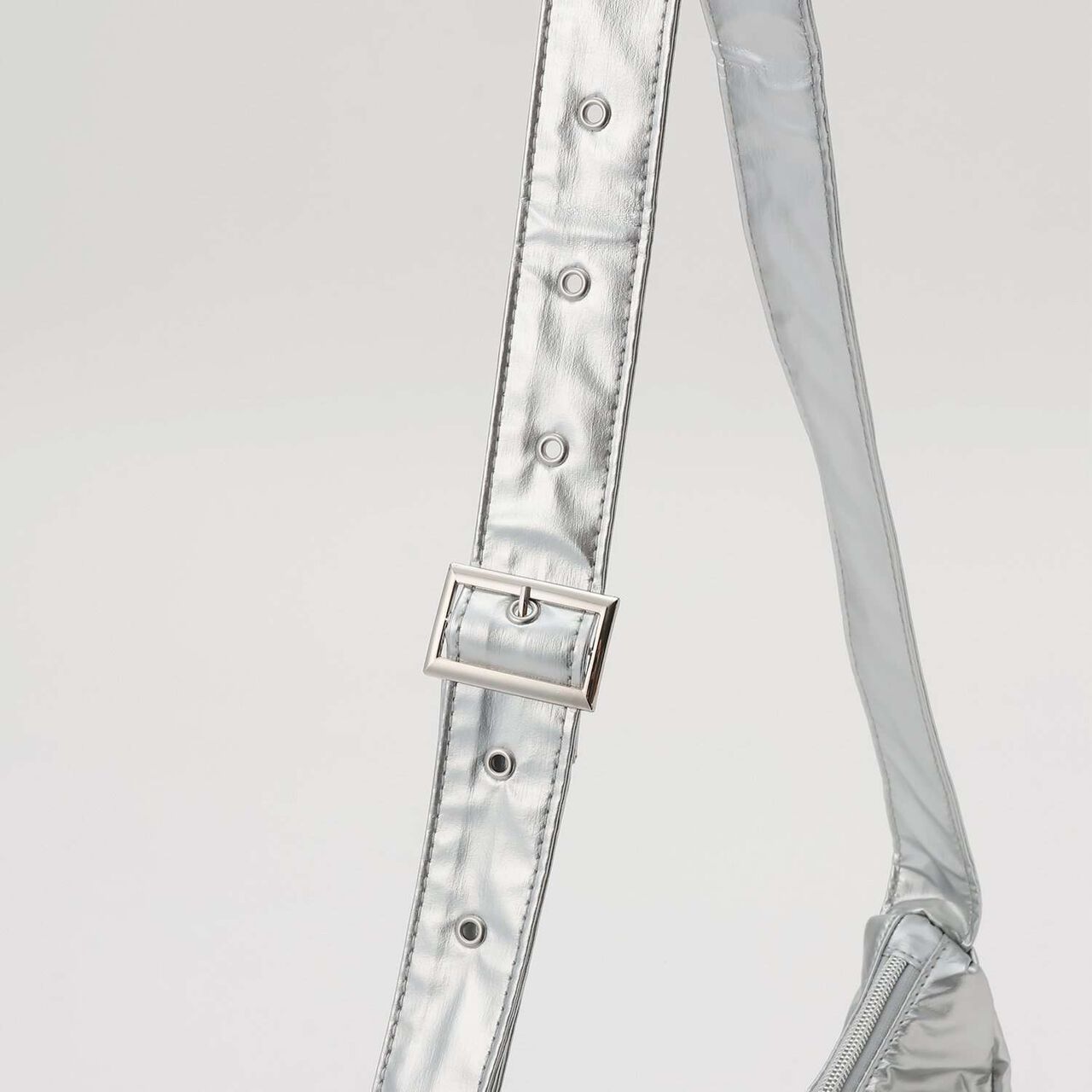 [LTXC] Front Pocket Buckle Shoulder Bag,Blue, large image number 2