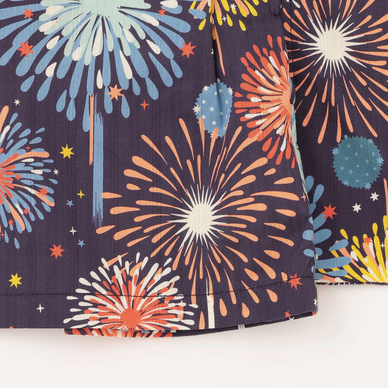 Yukata Set with Fireworks Pattern,Pearl white, large image number 13