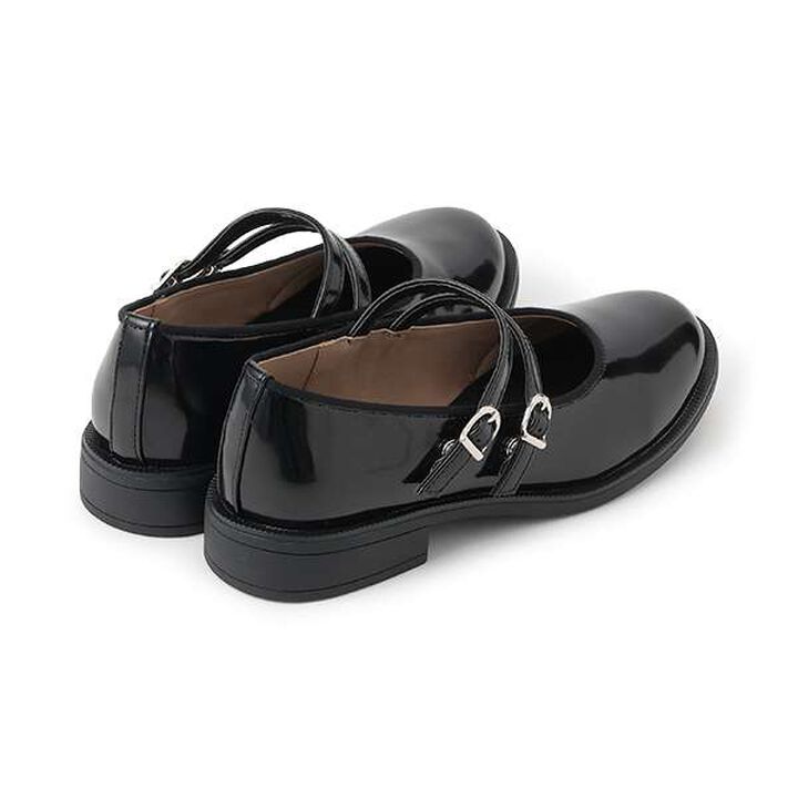 Double Strap Shoes,Black, medium image number 1