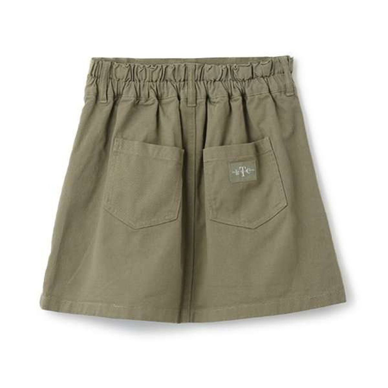 Color-Block A-Line Skirt Shorts,Ivory, large image number 11