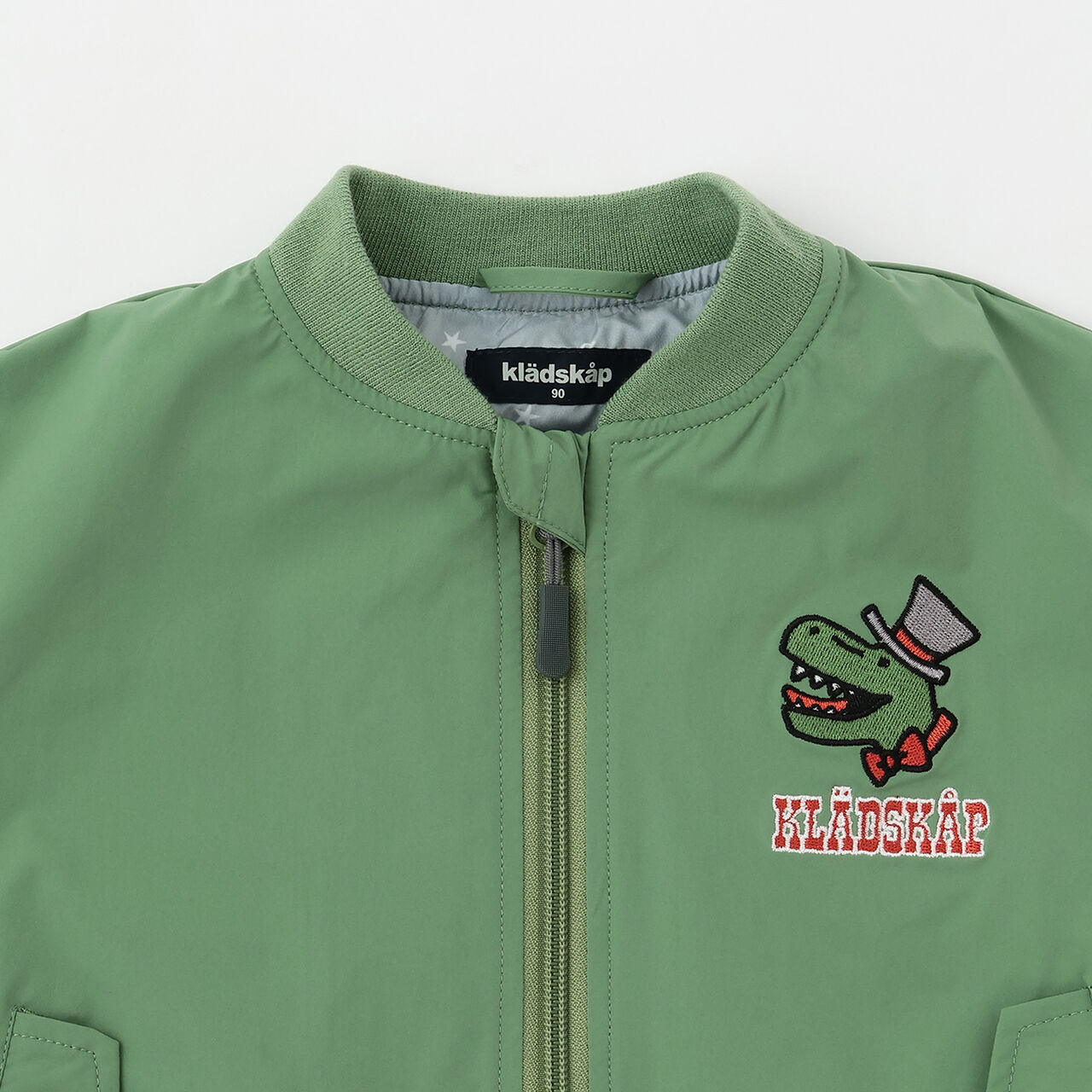 Circus Dinosaur MA-1 Bomber Jacket,Khaki, large image number 2