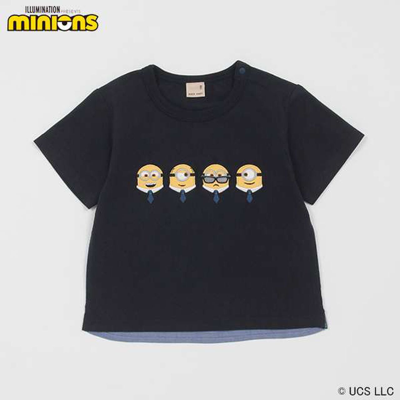 Minion Back Contrast T-Shirt,Navy, large image number 16