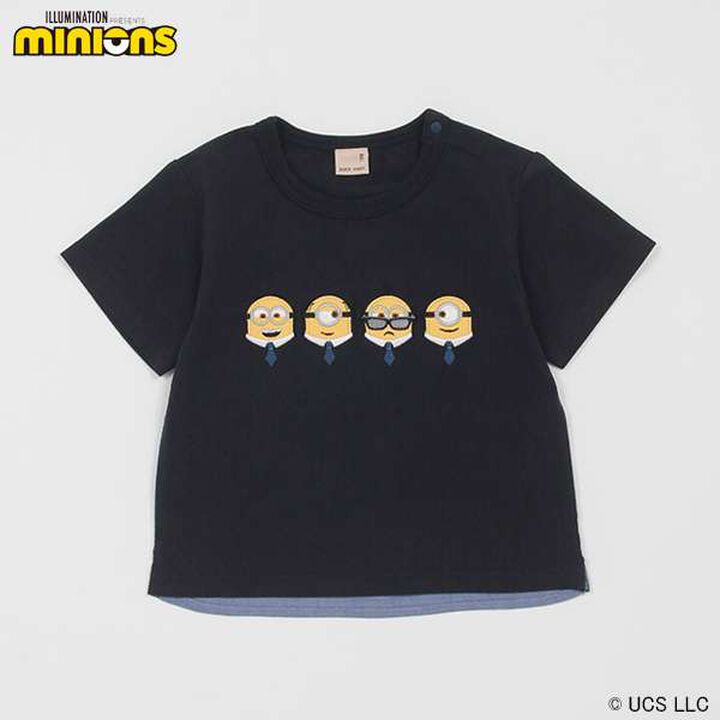 Minion Back Contrast T-Shirt,Navy, medium image number 16