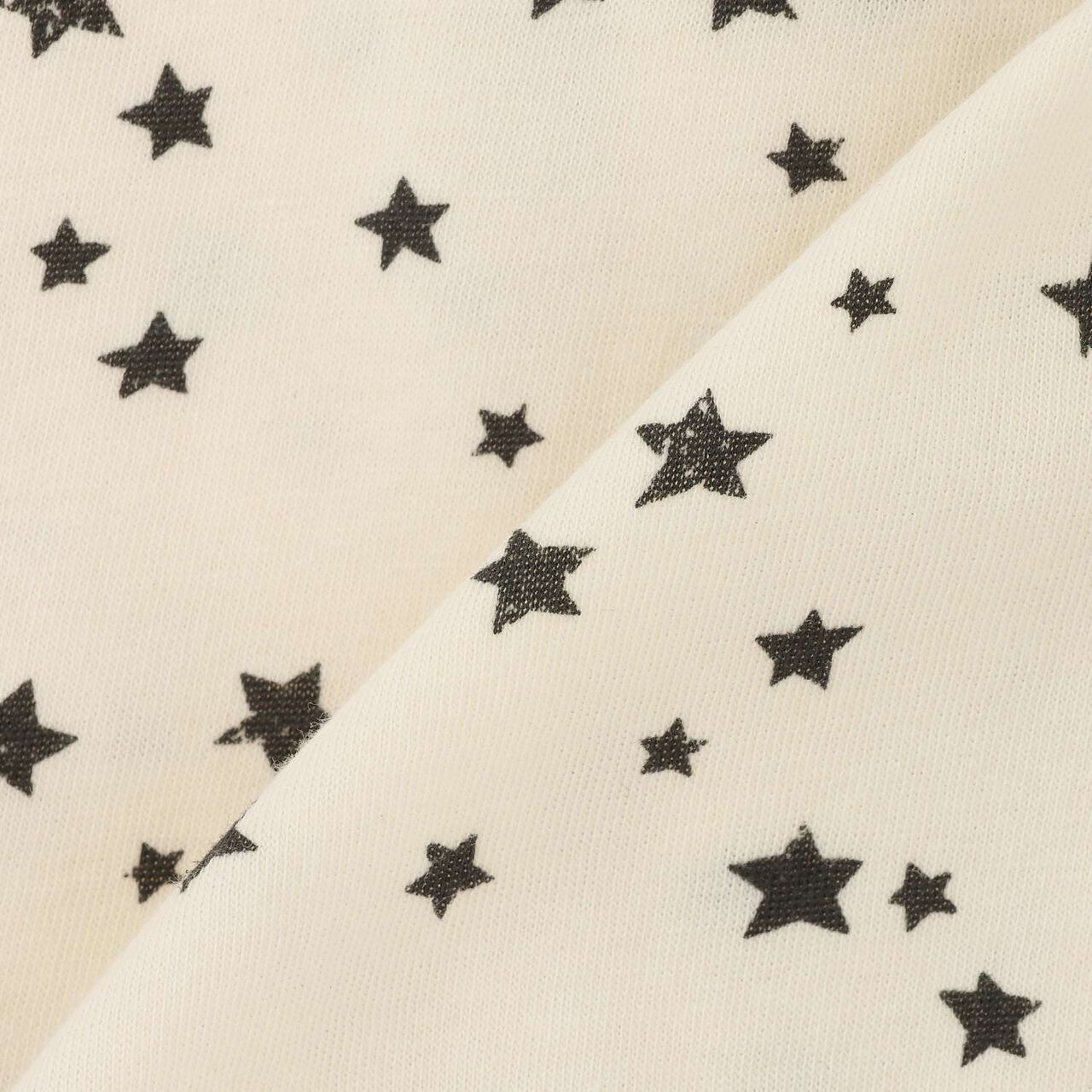 Organic Star Short-Sleeve 2WAY Romper [Made in Japan],Pearl white, large image number 7