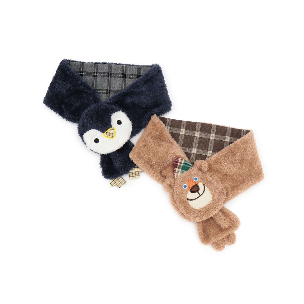 Korobokkuru Animal Scarf,Brown, large image number 4