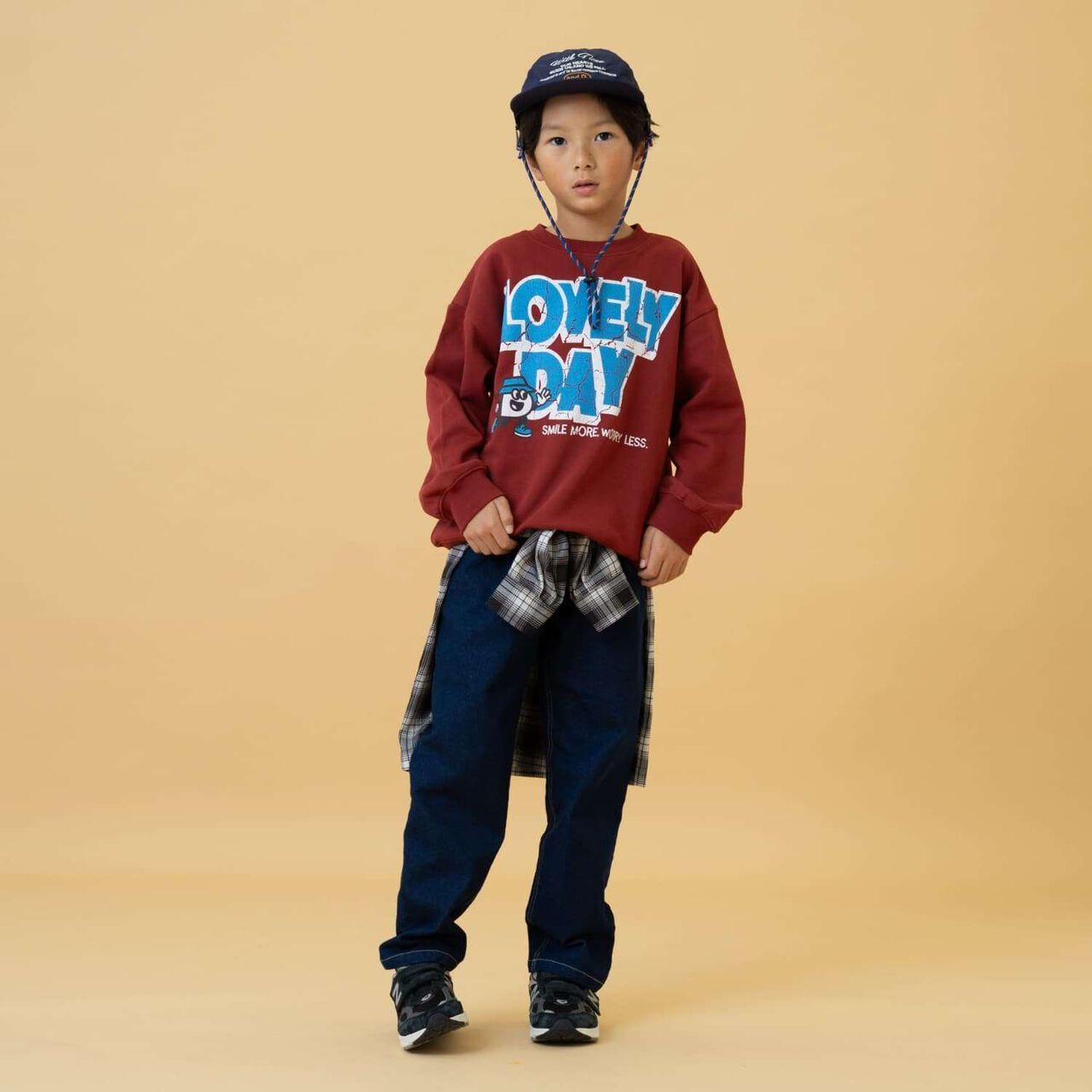 Cracked Finish Sweatshirt Pullover,Top gray, large image number 3