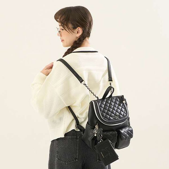 [AMI] Line Collar Mesh Cardigan × Long Sleeve T-Shirt Set,Off white, medium image number 16