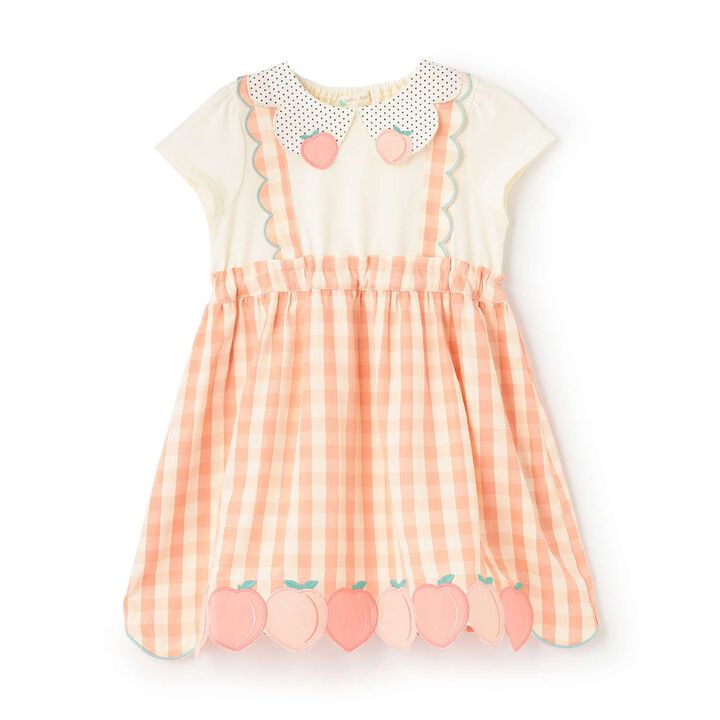 Peach One-Piece Dress,, medium