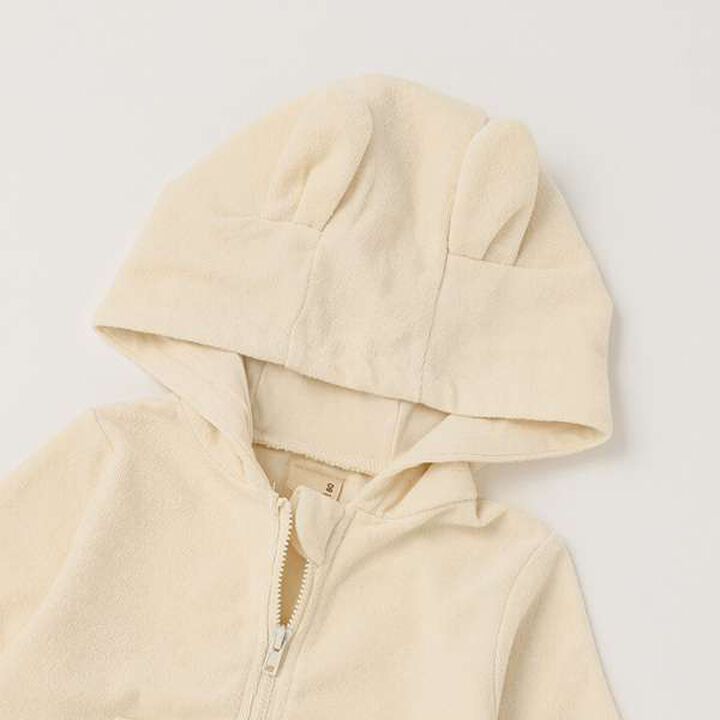 [Weak Acidity] Animal Zip Parka,Ivory, medium image number 3