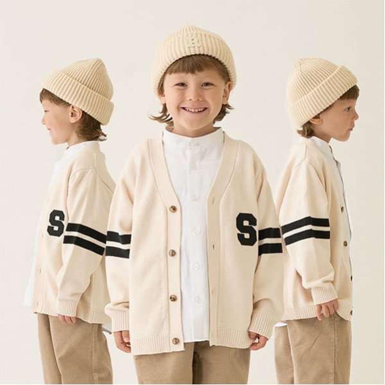 Appliqu&eacute; Knit Cardigan,Green, large image number 18