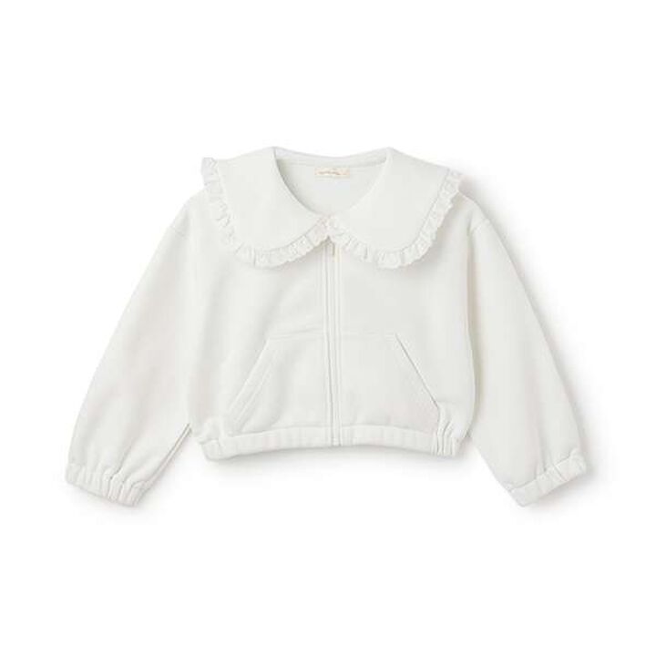 [Lycee Mine Ballet Series] Coordinatable Setup Sailor Collar Full-Zip Sweatshirt,Light blue, medium image number 6