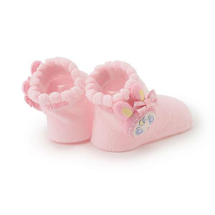 Baby Beret-chan Motif Socks [Made in Japan],Light pink, medium image number 1