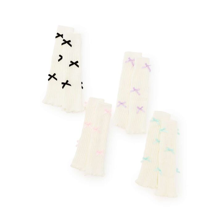 Chibi Loose Socks with Ribbon,Black, medium image number 8