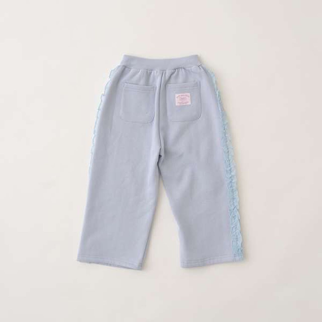 Pilling-Resistant Side Frill Wide Sweatpants,Charcoal gray, large image number 10