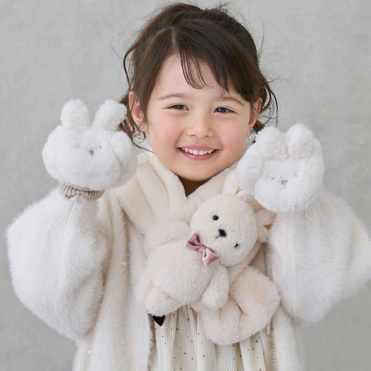 Puputete Mittens,Ivory, large image number 2