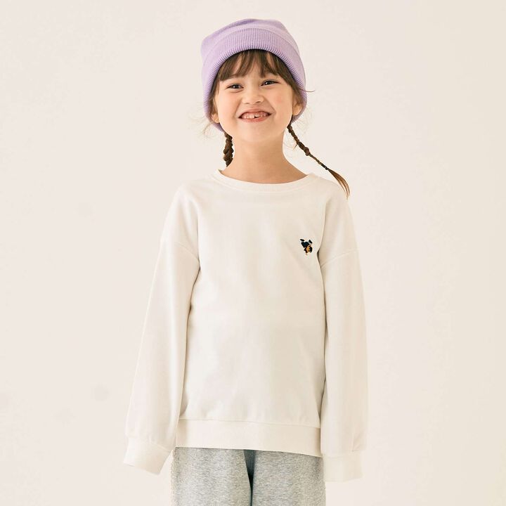 Bear Embroidery Fleece Sweatshirt,, medium