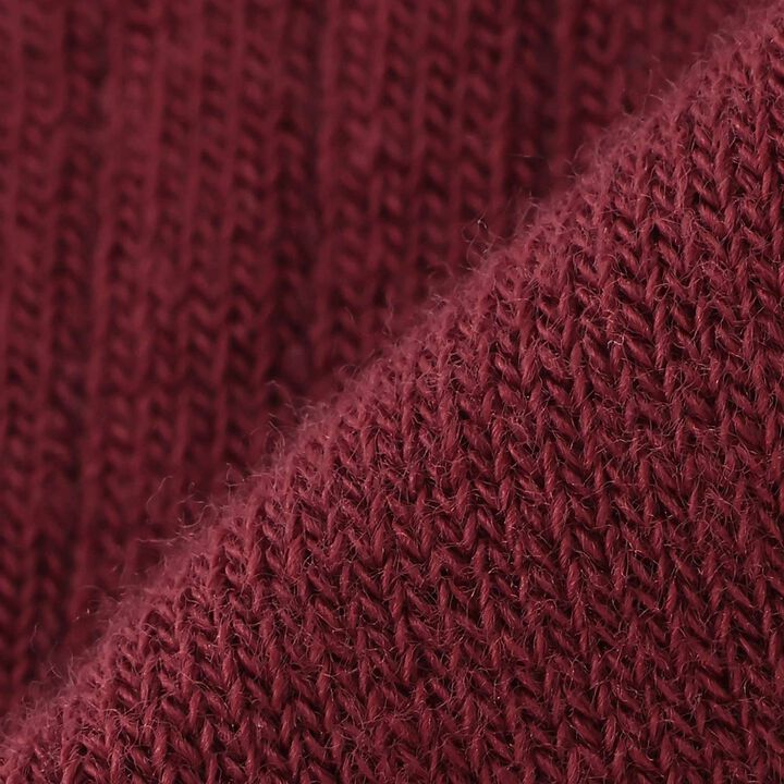 Ribbon Embroidery Crew Socks,Wine, medium image number 1