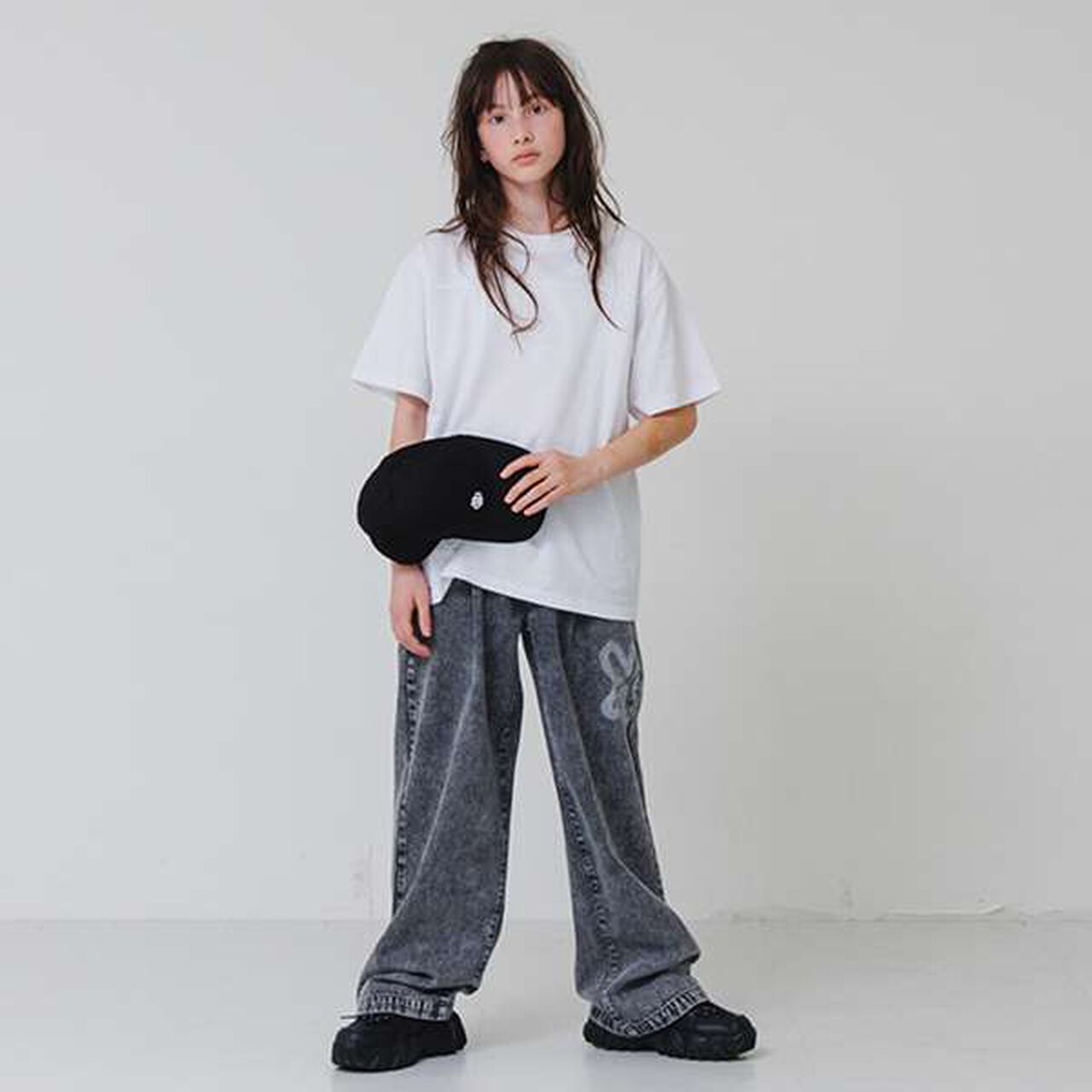 Back Reflective Print Short Sleeve T-Shirt,White, large image number 13