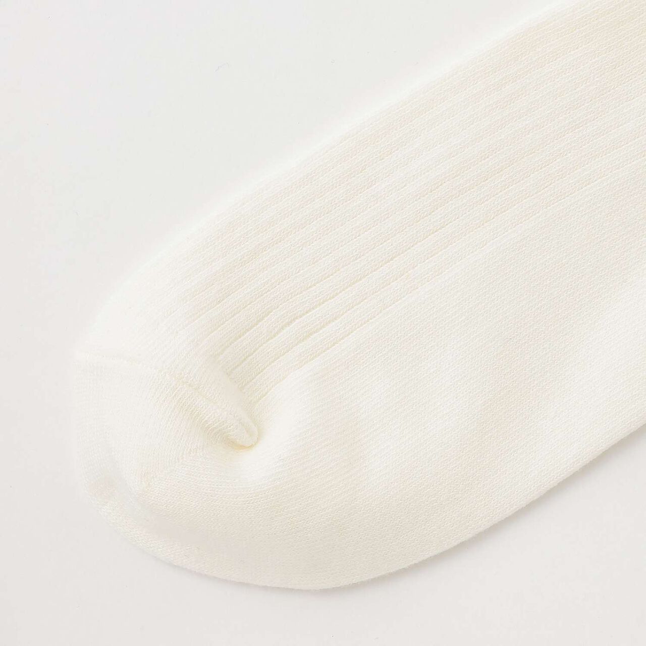 1-Point Embroidered Knee-High Socks,White, large image number 2