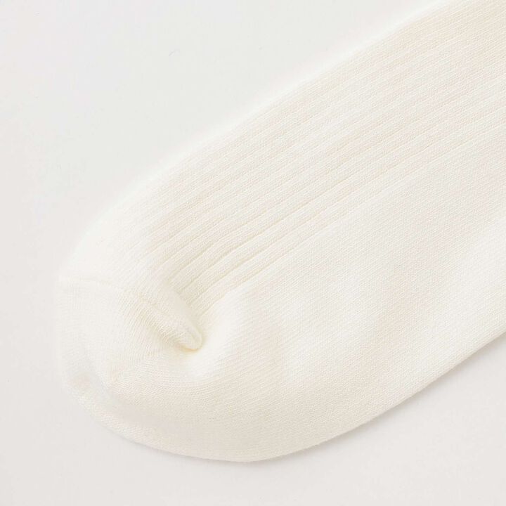 1-Point Embroidered Knee-High Socks,White, medium image number 2
