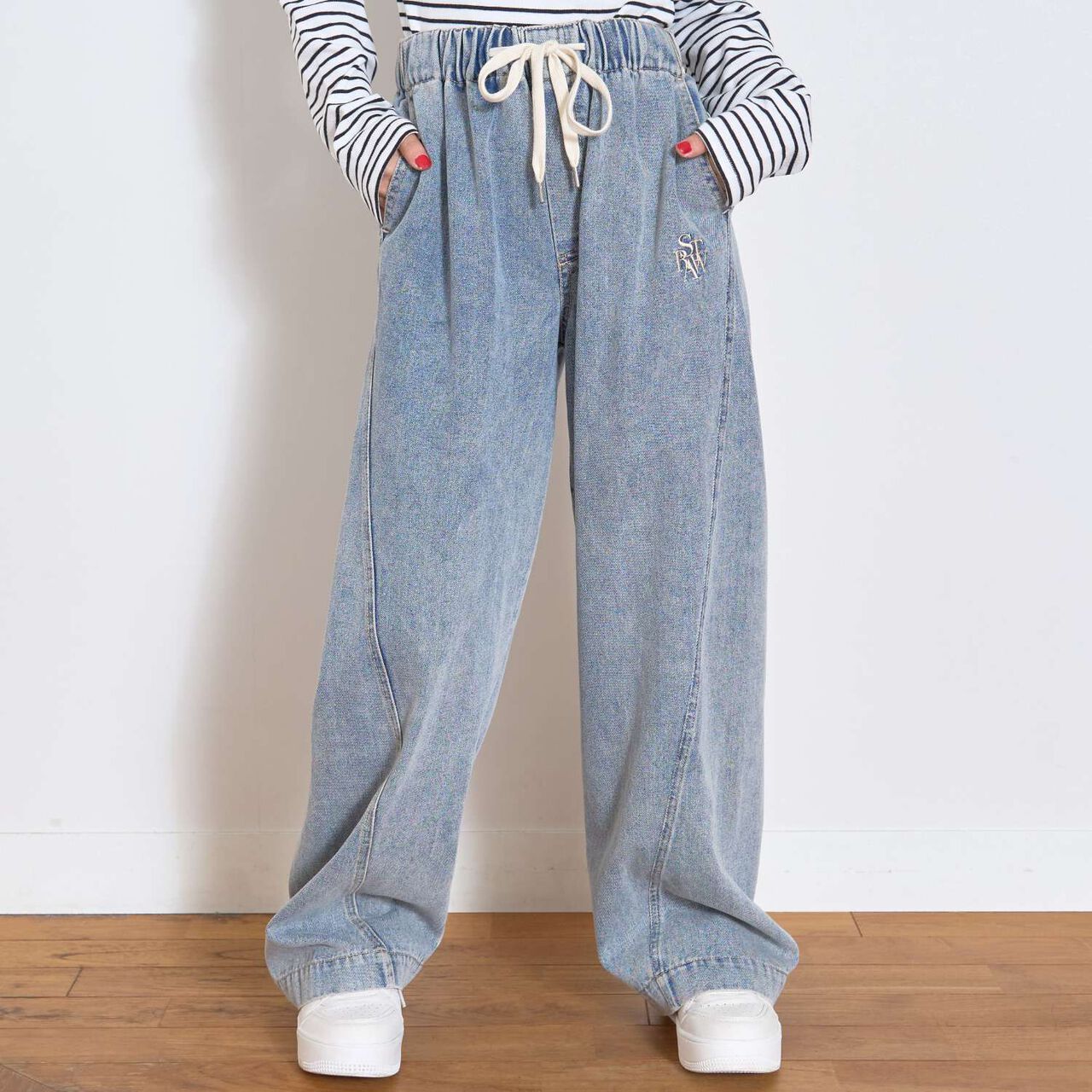 Easy Pull-On Summer Pants,Blue, large image number 0