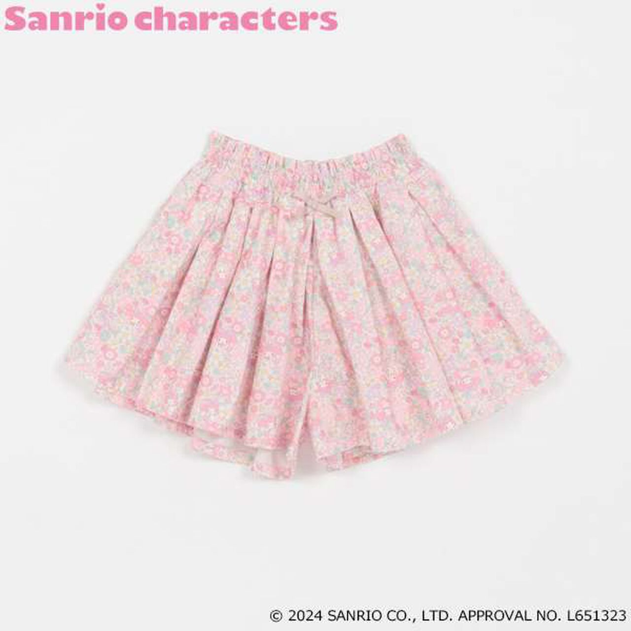 Sanrio Tuck Pleats Culottes,Sax blue, large image number 18