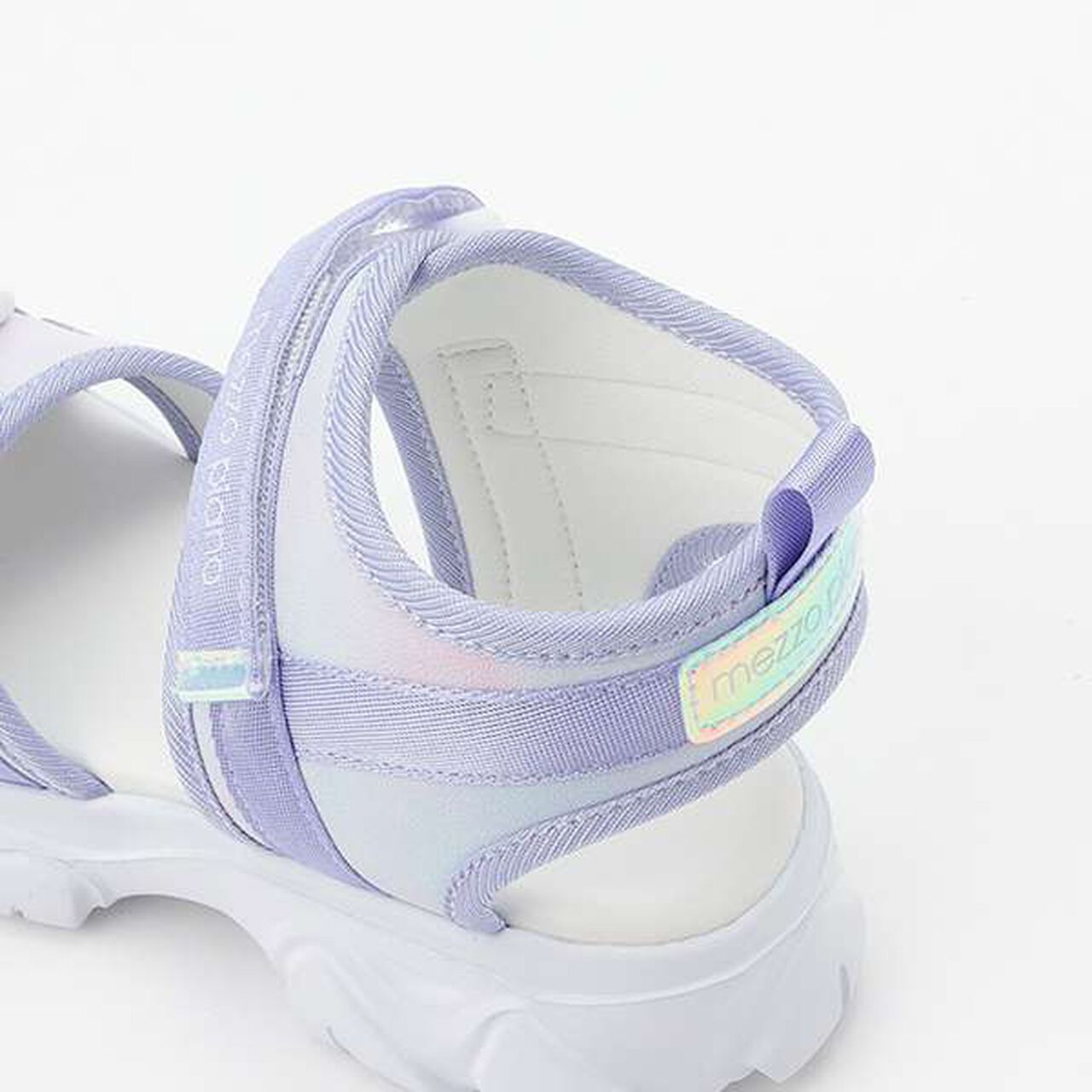 Platform Sports Sandals,White, large image number 3