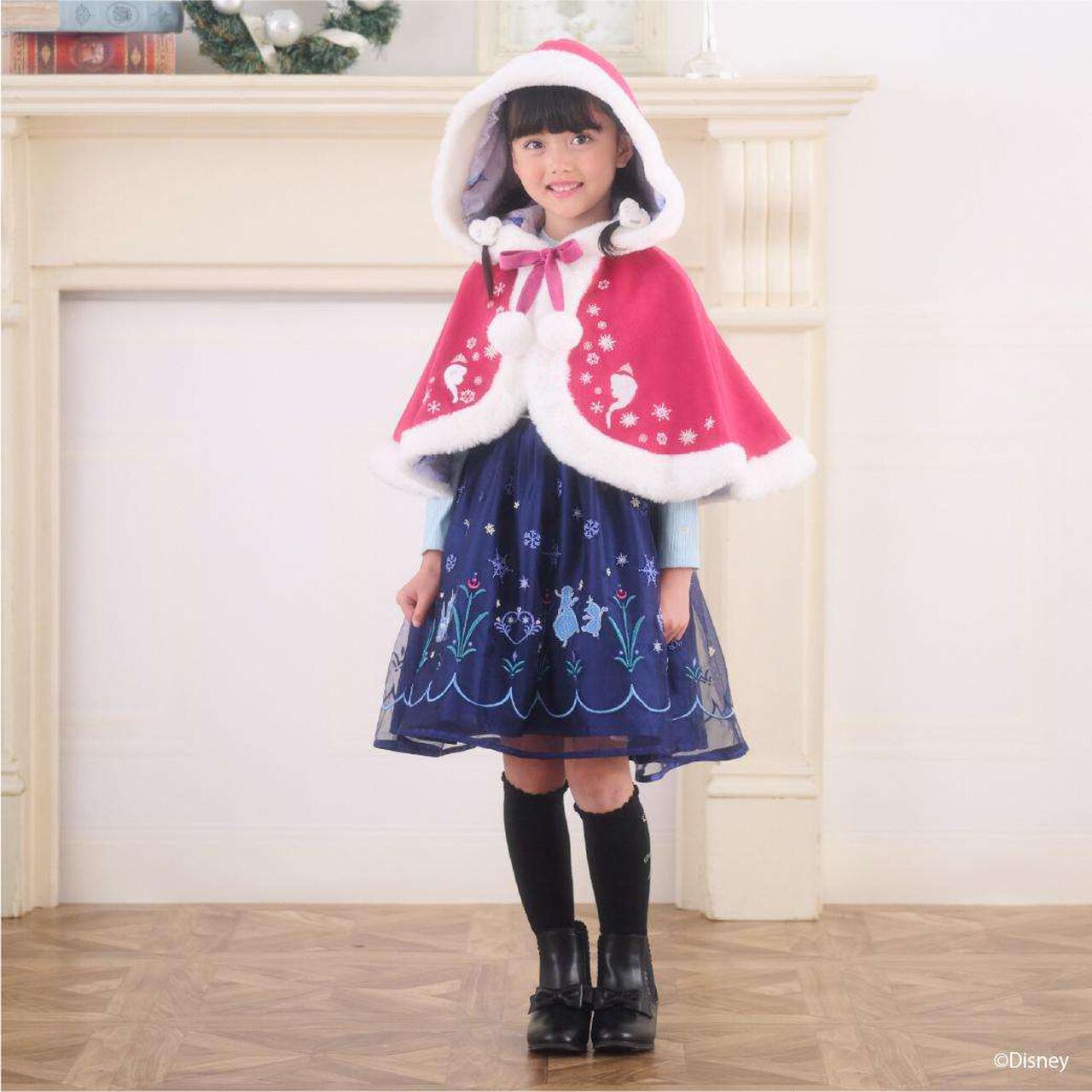 [Frozen] Anna/Nerikiri Poncho,Deep red, large image number 0