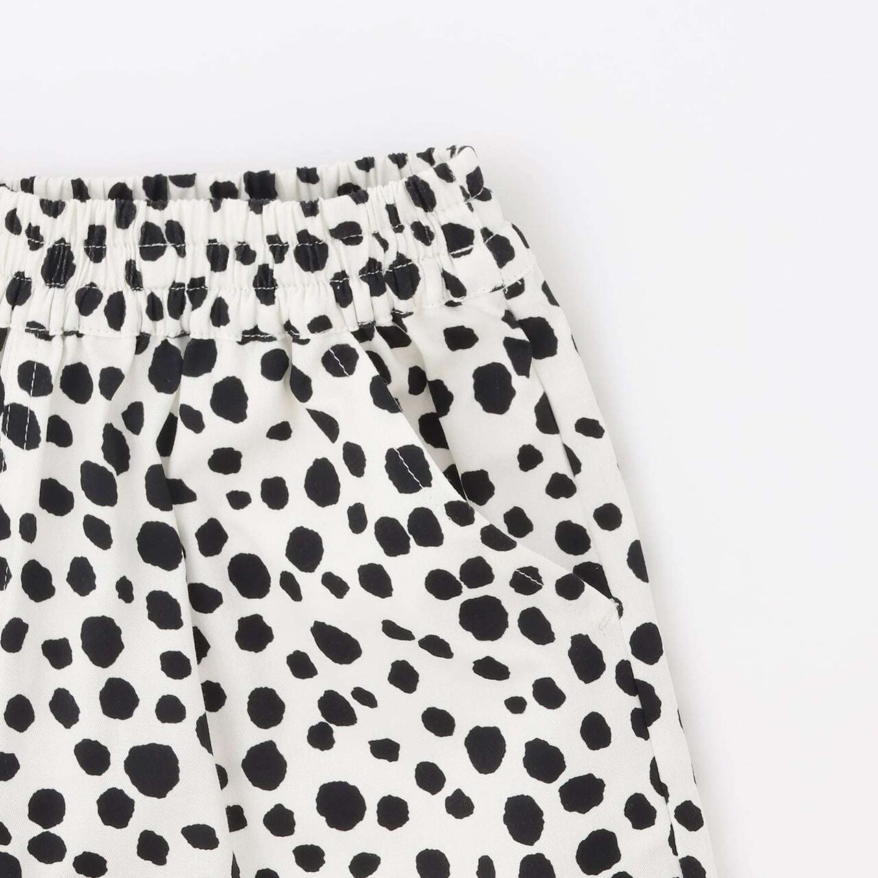 Stretch Easy-Move Assorted All-Over Pattern 4/4 Pants,Off white, large image number 9
