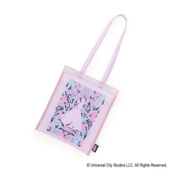 [WICKED] Embroidery Mesh Tote Bag,Black, medium image number 6