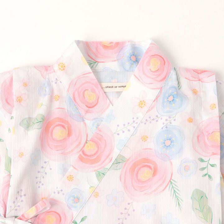 花卉圖案甚平服套裝,薰衣草紫, medium image number 4