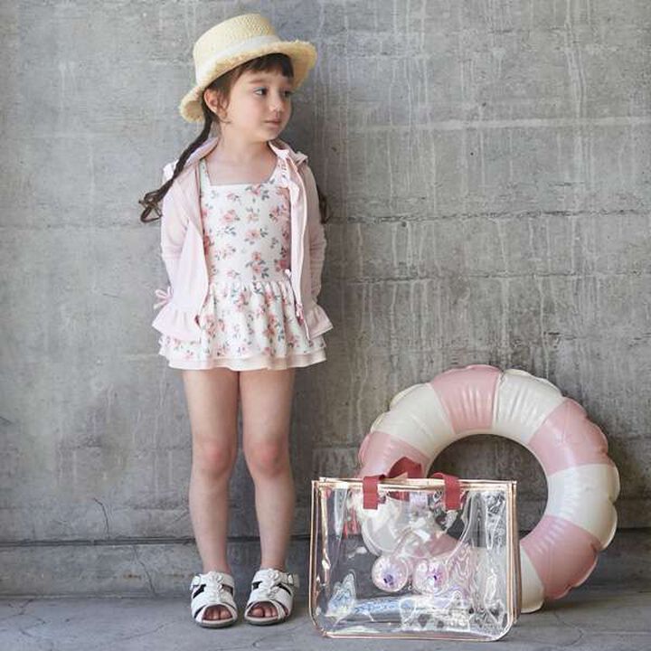 [SWIM] Ruffle Rash Guard,Light pink, medium image number 15