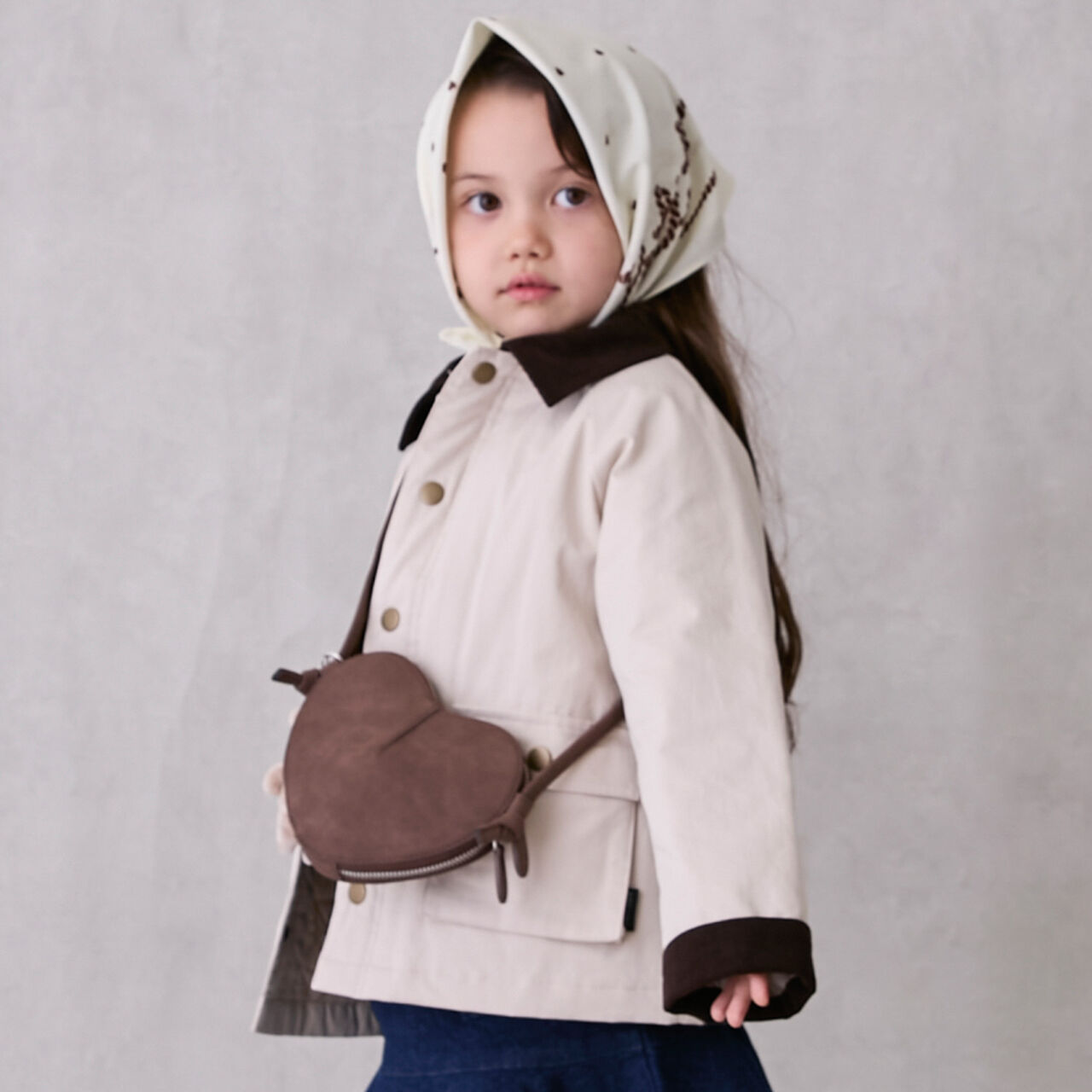 Padded Twill Duster Coat,Green, large image number 3