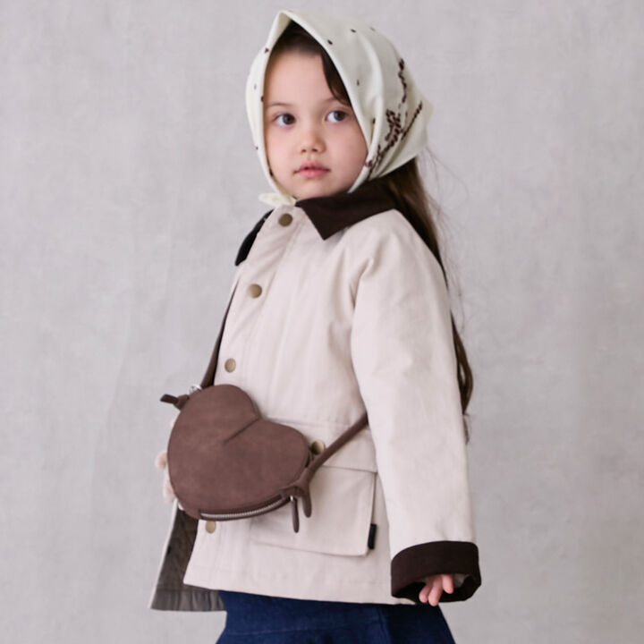 Padded Twill Duster Coat,Green, medium image number 3