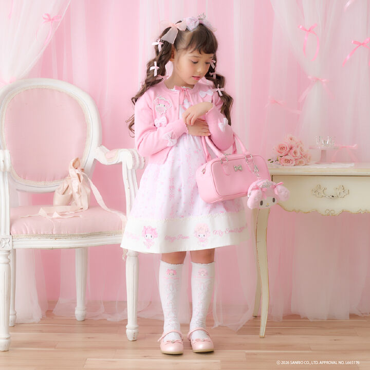 My Melody / My Sweet Piano Ballerina Print One-Piece Dress,Light pink, medium image number 17