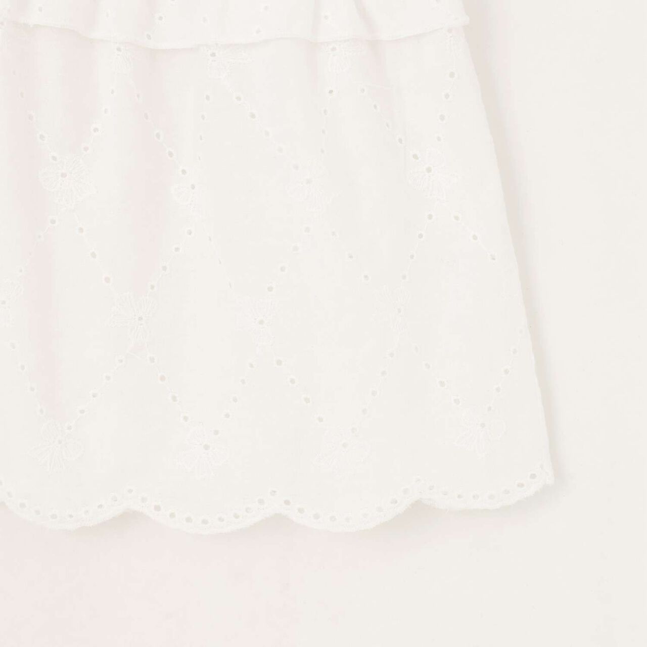 Ribbon Lace Tunic & [Cool Touch] T-Shirt Set,Off white, large image number 6
