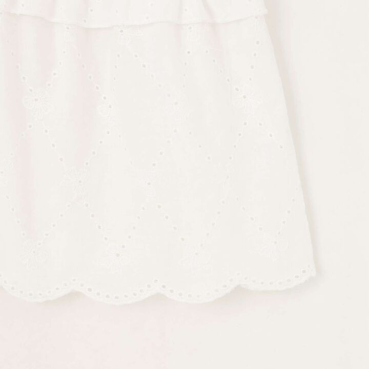 Ribbon Lace Tunic & [Cool Touch] T-Shirt Set,Off white, medium image number 6