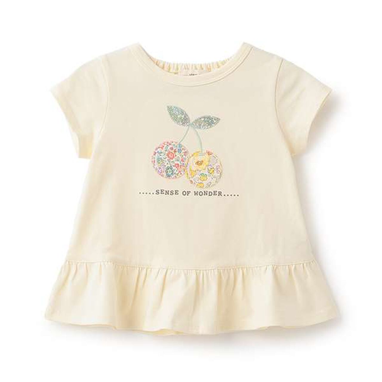 Liberty Cherry Appliqu&eacute; T-Shirt,Pearl white, large image number 0