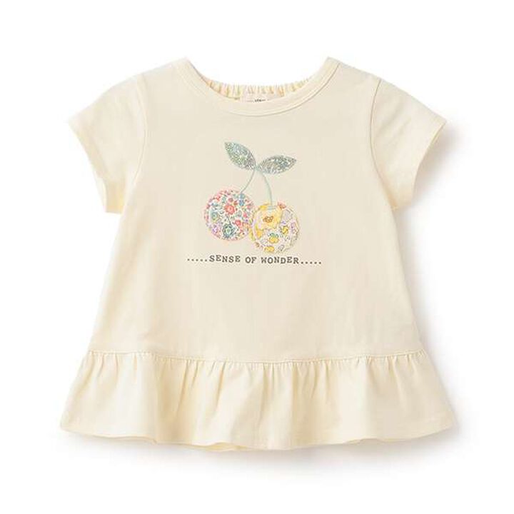 Liberty Cherry Appliqu&eacute; T-Shirt,Pearl white, medium image number 0