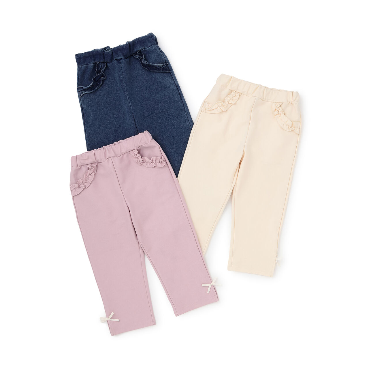 Cropped Cut Pants,Light pink, large image number 21