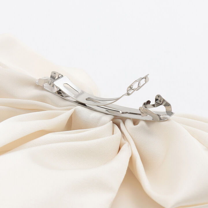 Big Ribbon Barrette♪,Ivory, medium image number 3